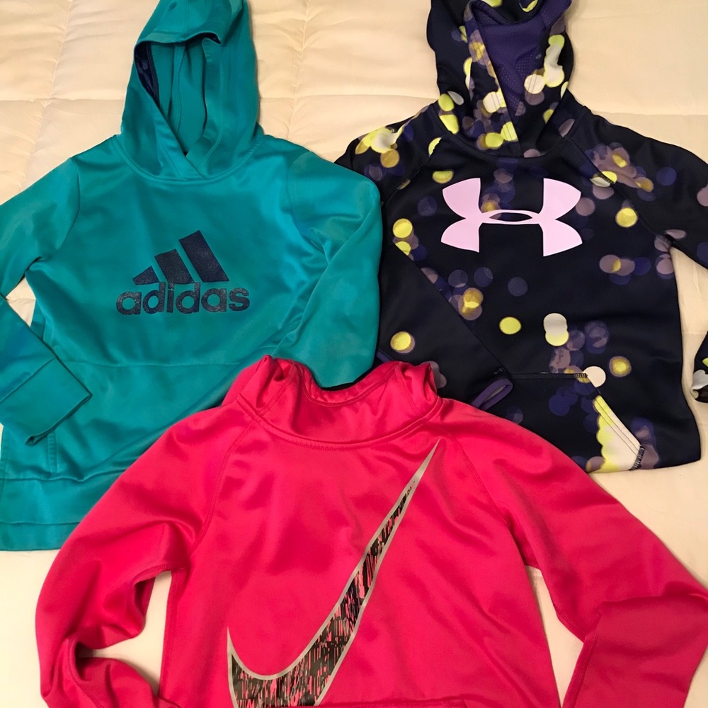 Girls Nike, Under Armour, Adidas Hoodie (3) 10-12
